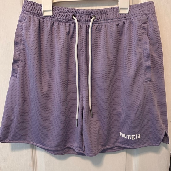 YoungLA Men's Lavender Athletic Shorts - Picture 1 of 5